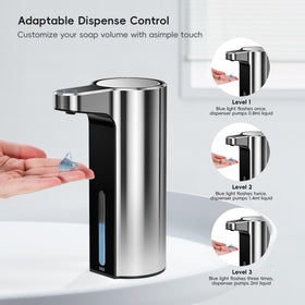 EKO Aroma sensor-based dispensing activated within three inches for quick hands-free soap