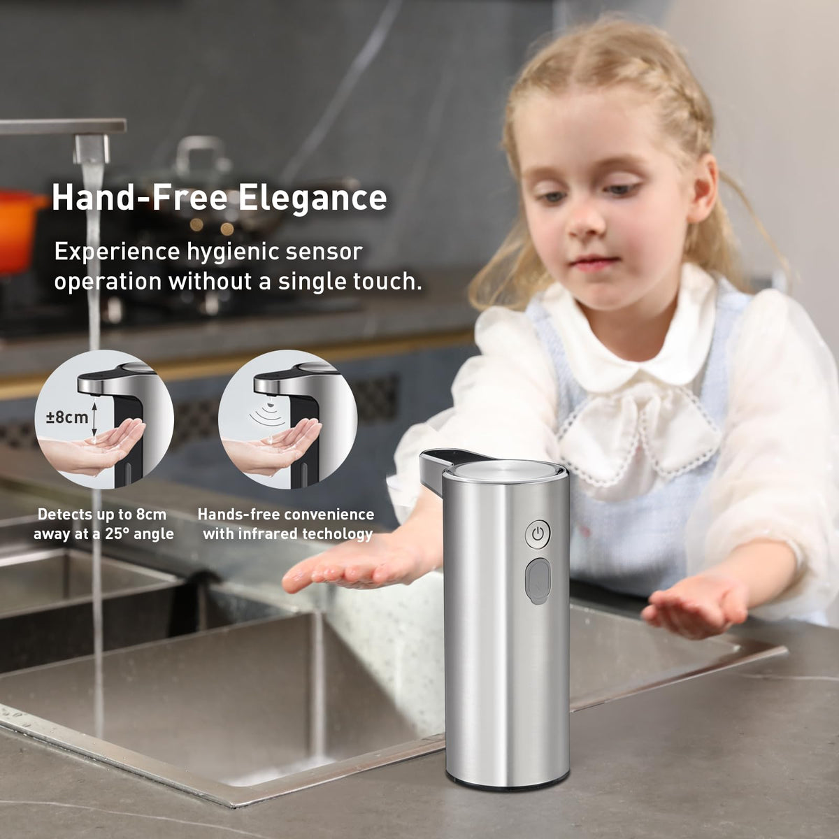 EKO Aroma touchless dispenser nine-ounce capacity for frequent use