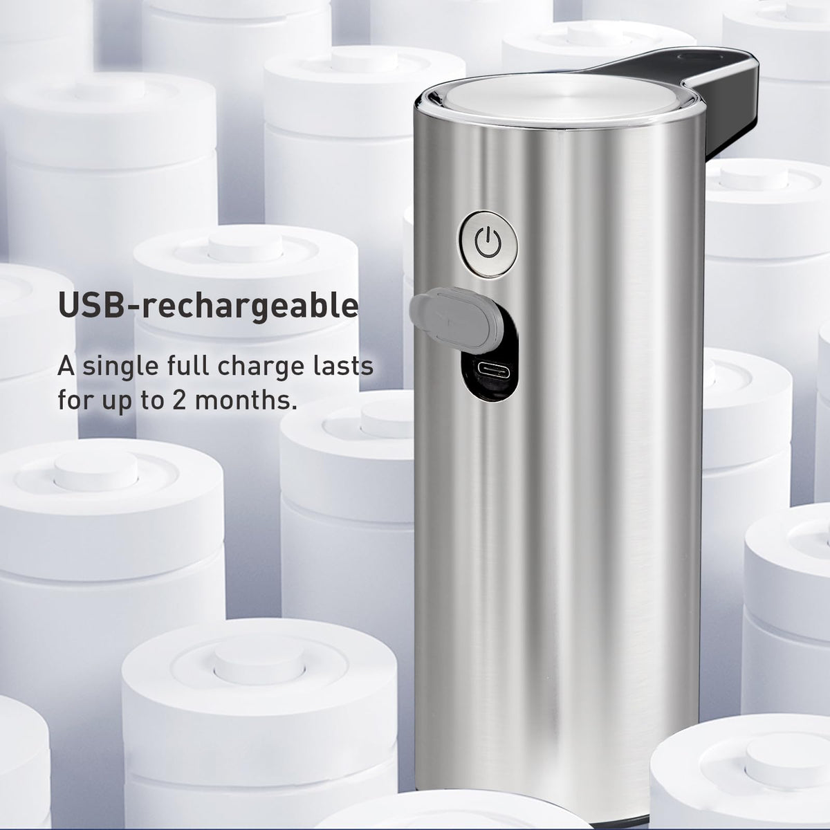 EKO Aroma touchless dispenser in bathroom use for hygienic hand washing