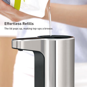 EKO Aroma touchless dispenser pack includes charger and guide