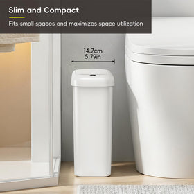EKO slim, stylish gray design suits bathrooms.