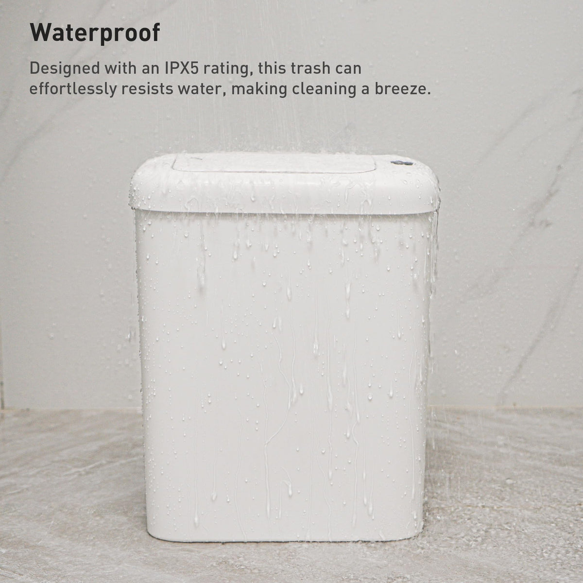 EKO lid closes softly for quiet operation.