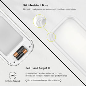 EKO compact trash can suits kitchen, office, or bathroom.