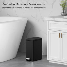 Compact 13.8 by 6.6 by 13.9 inch can fits tight spaces.