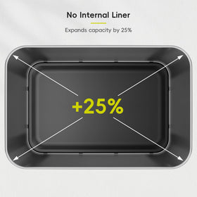 EKO Deluxe Mirage-T 50L fingerprint-resistant surface stays clean and stylish.