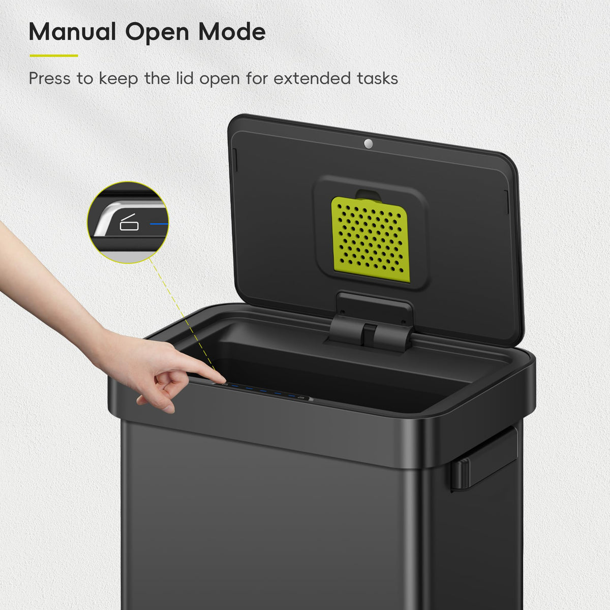 EKO Deluxe Mirage-T matte black finish resists fingerprints for a neater look.