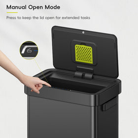 EKO Deluxe Mirage-T matte black finish resists fingerprints for a neater look.