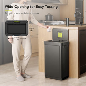 EKO Deluxe Mirage-T top sensor panel enables hands-free operation for cleaner counters.