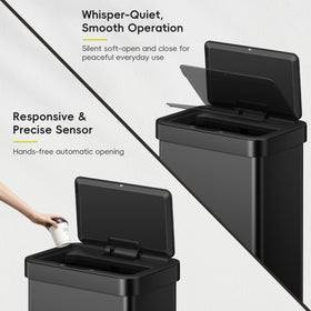 EKO EcoNova anti-slip base keeps the bin stable.