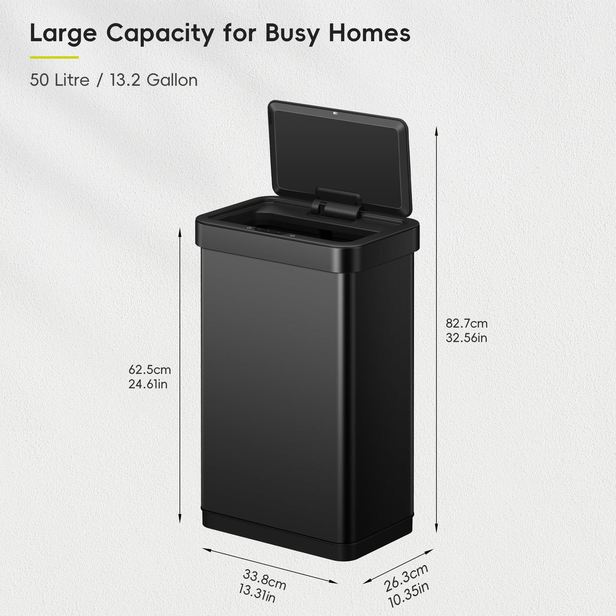 EKO EcoNova fingerprint-resistant matte black finish stays clean.