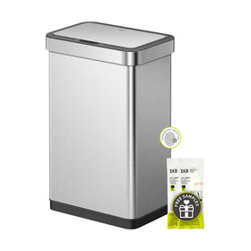 EKO EcoNova front view shows a spacious 13.2-gallon bin ideal for daily kitchen use.