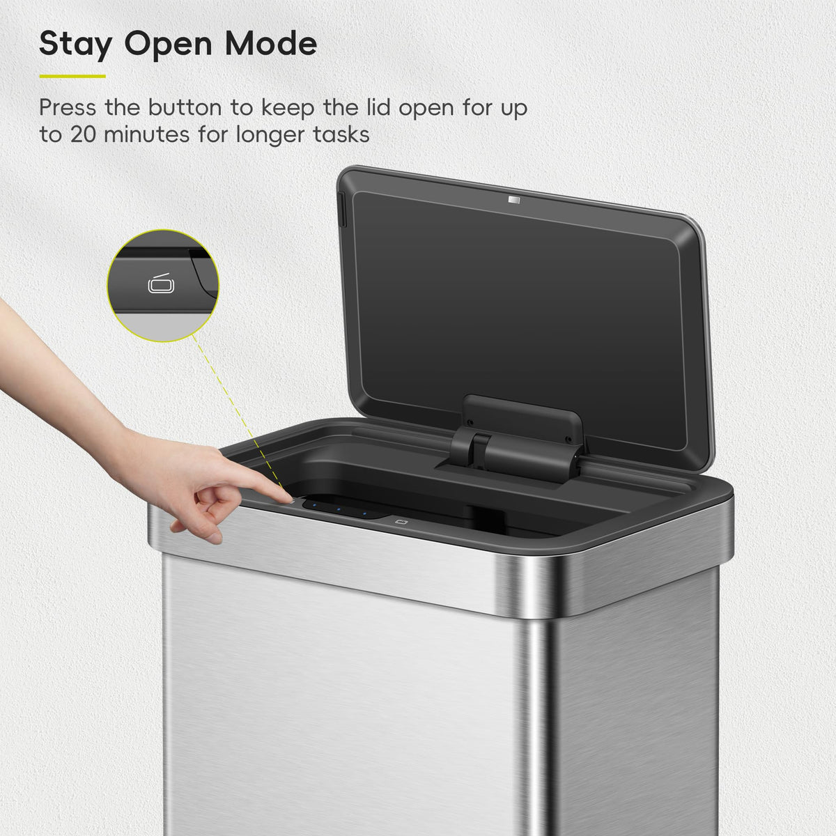 EKO EcoNova odor-sealing-lid helps keep kitchen air fresher.
