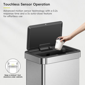EKO EcoNova soft-close-lid ensures quiet, gentle lid closure.