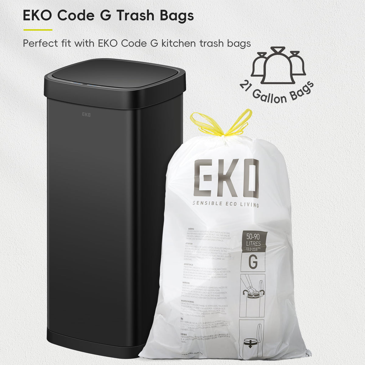 EKO EcoSmart 80L batteries powering long-lasting automatic lid