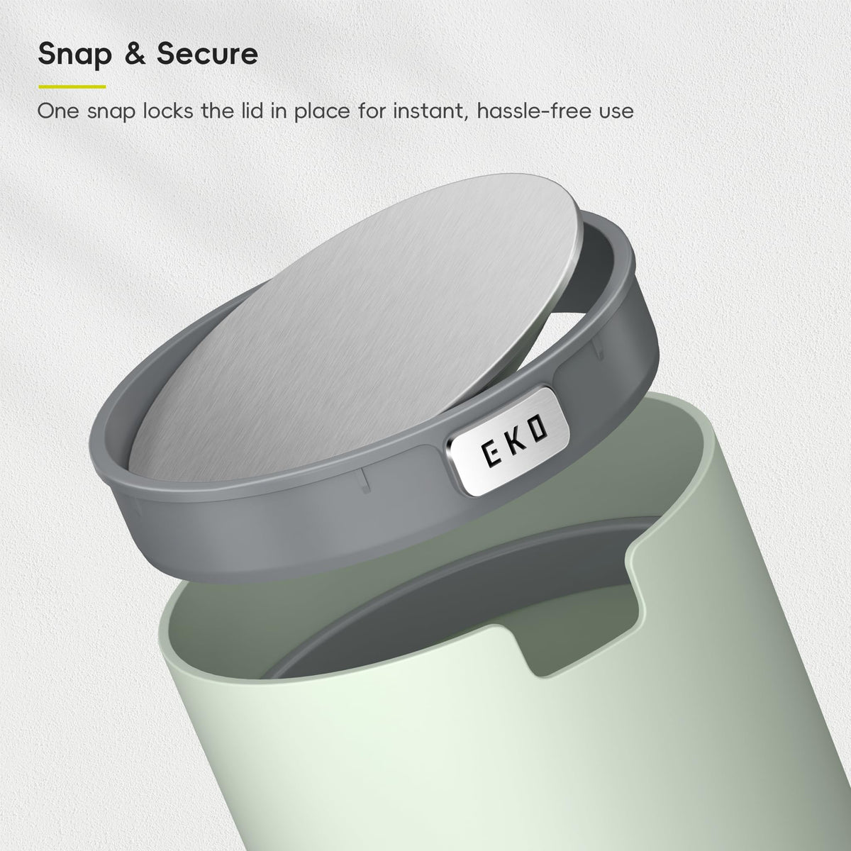 EKO Fandy removable inner liner ring keeps bags neatly concealed