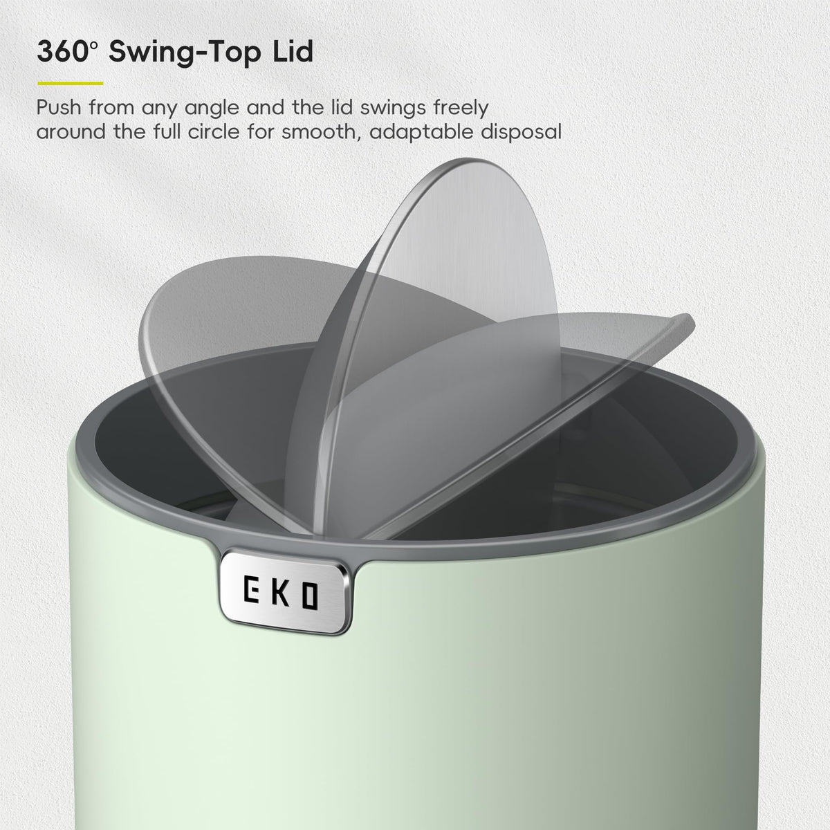 EKO Fandy stainless steel base with fingerprint-resistant finish for daily use