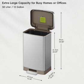 EKO Hudson back view reveals rear bag storage for effortless bag replenishment.