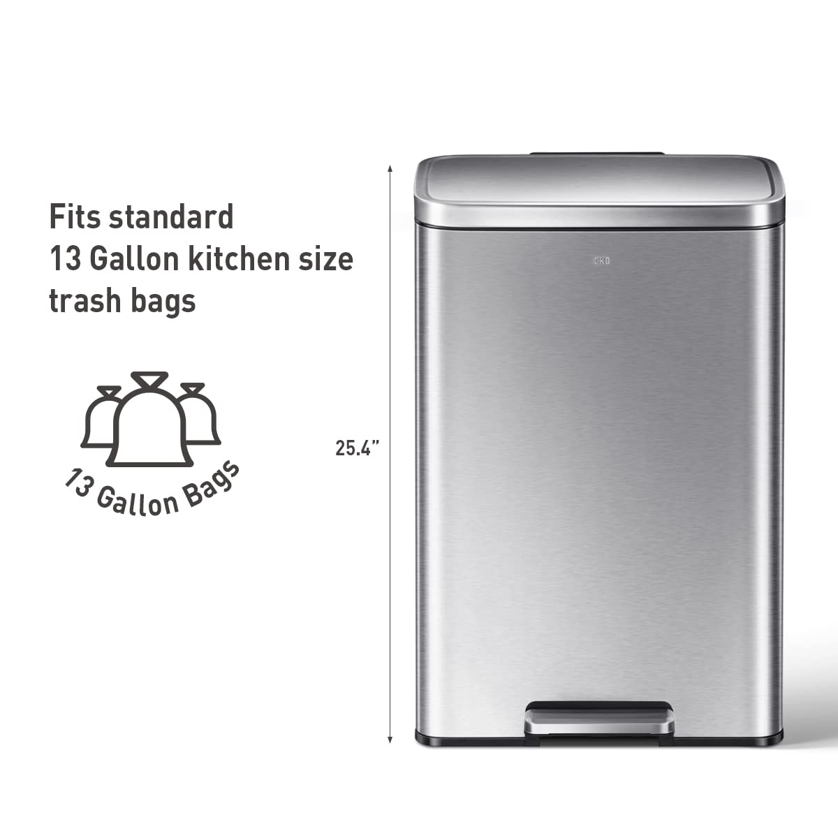 EKO Madison deodorizer compartment helps maintain a fresh kitchen aroma.