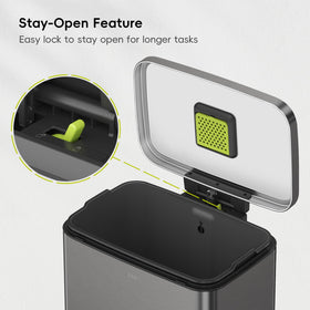EKO Madison gunmetal finish resists fingerprints for a clean look.