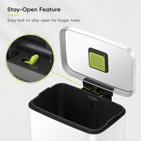 EKO Madison fingerprint-resistant matte white finish for clean look.