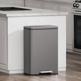 EKO Madison single-compartment design suits trash or recycling needs.