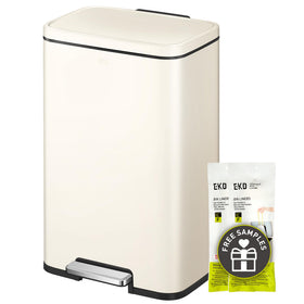 EKO Madison 50L trash can front view showing ample capacity for daily waste