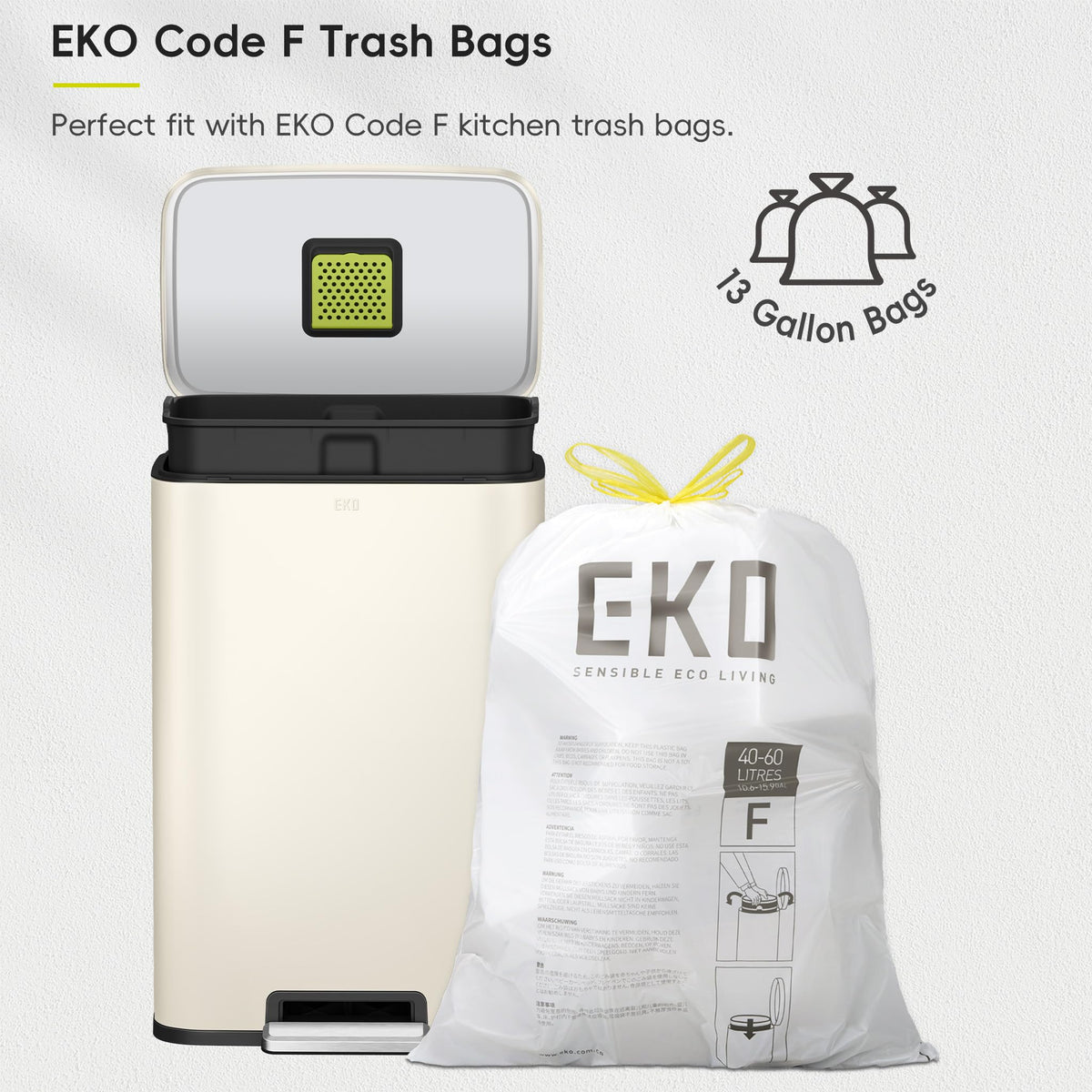 EKO Madison pedal-action indicating durable foot pedal for easy opening