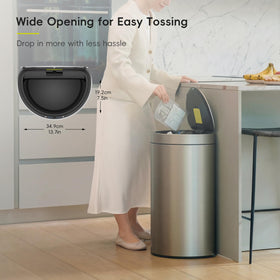 EKO Mirage 47L capacity interior for daily kitchen waste.