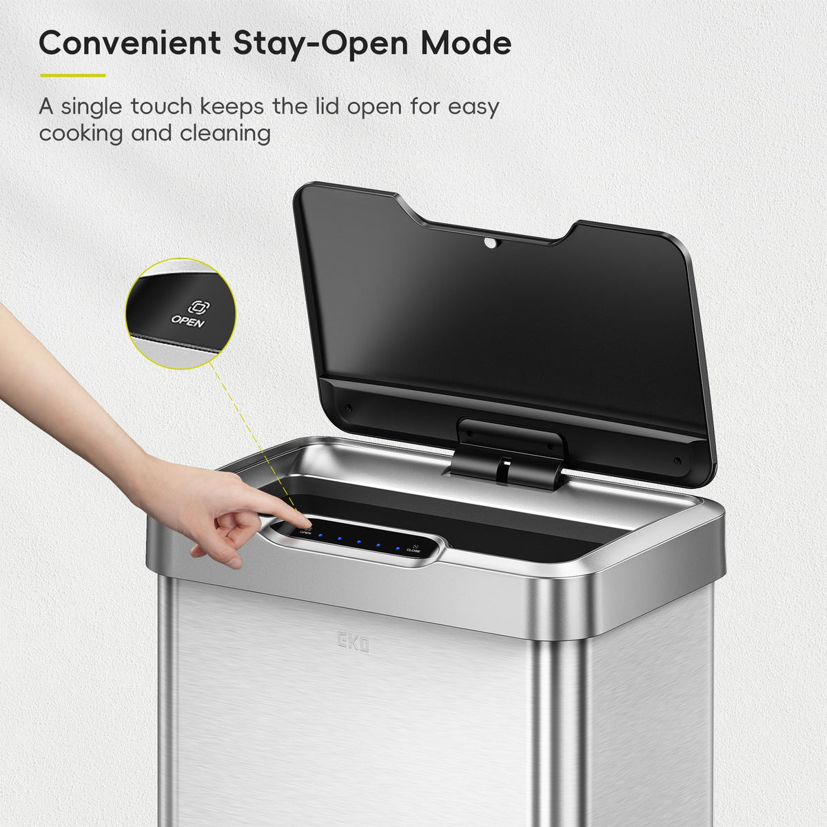 EKO Mirage-T dimensions 15.1 by 10.2 by 24.6 inches fit compact spaces