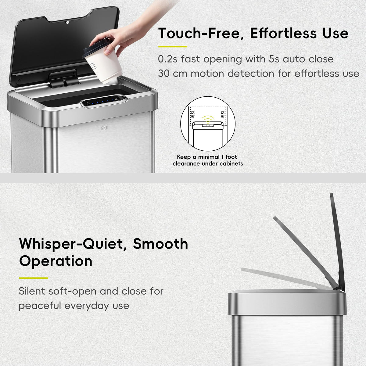 EKO Mirage-T no-liner design provides 25 percent more capacity