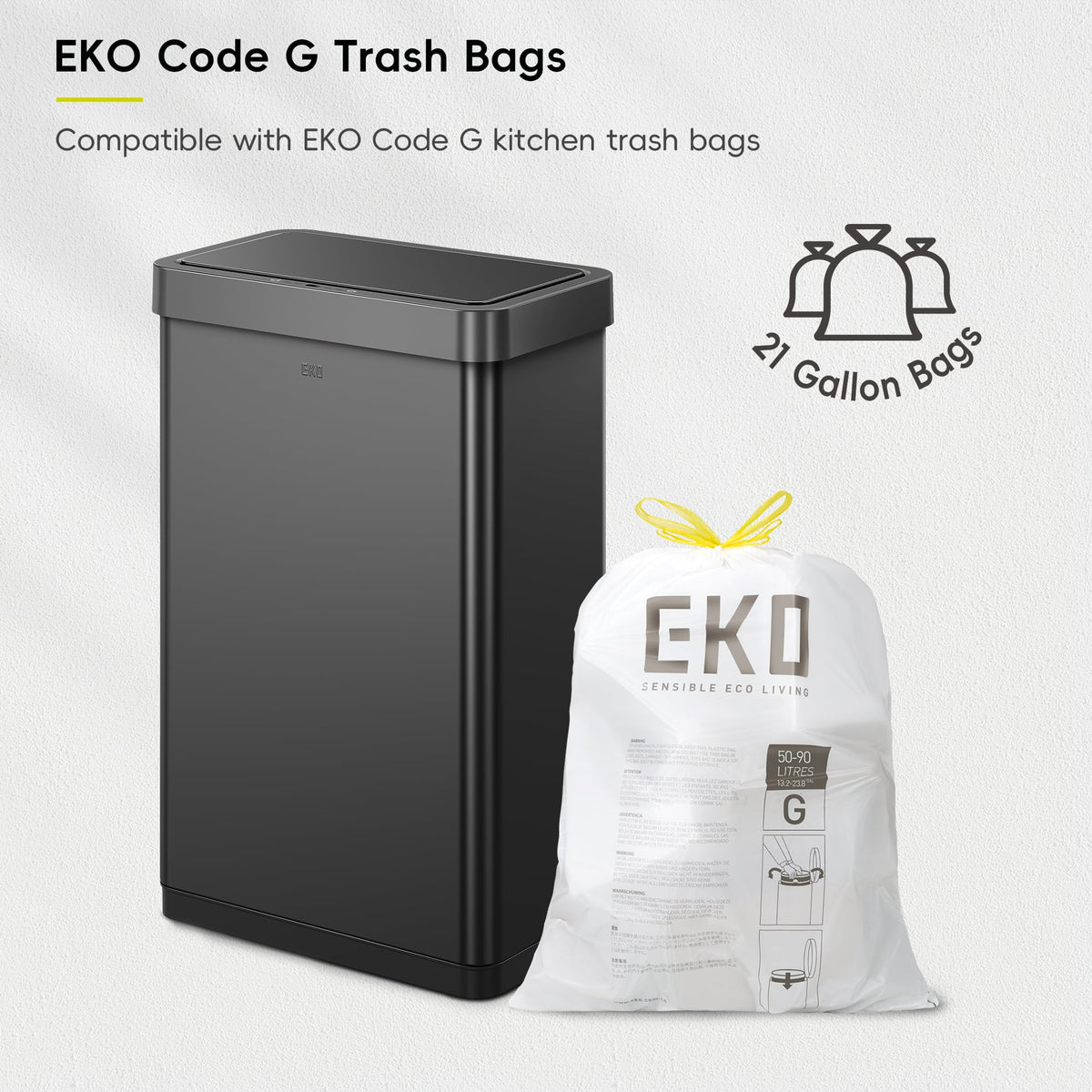 EKO Mirage X 80L matte black exterior emphasizes durability and smudge resistance