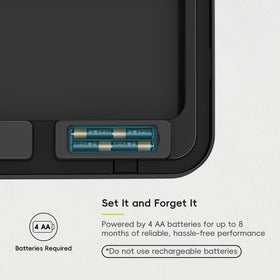 EKO Nova fingerprint-resistant finish on matte black surface