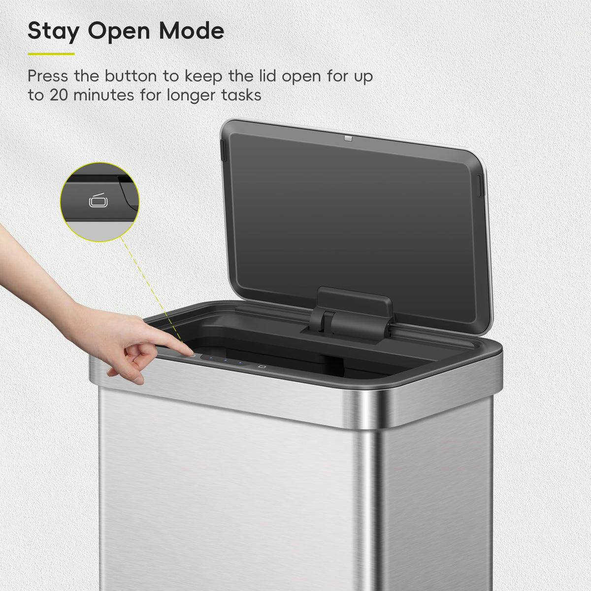EKO Nova rectangular profile fits neatly into a corner