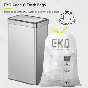 EKO Nova soft-close lid in action for quiet disposal