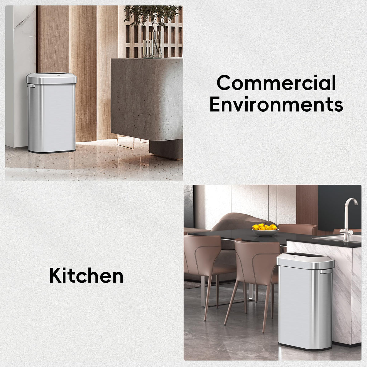 EKO Urban side handles enable easy relocation in busy areas.
