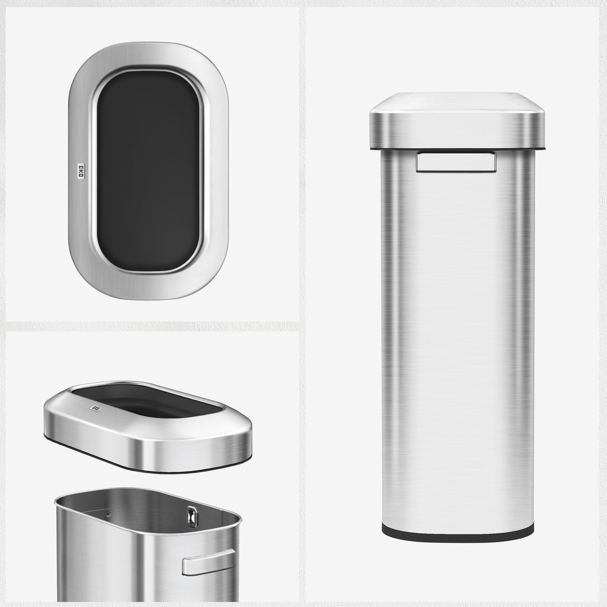 EKO Urban skid-resistant base adds stable placement in any setting.