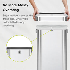EKO Urban slim vertical design fits against the wall to save space.