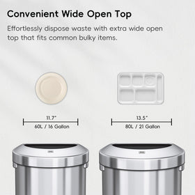 EKO Urban 60L indoor-outdoor use, durable metal construction.