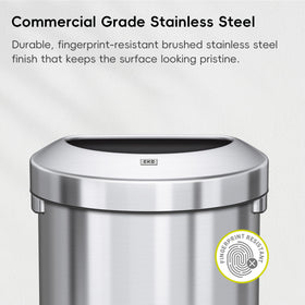 EKO Urban 60L wall-flush semi-round profile saves wall space.