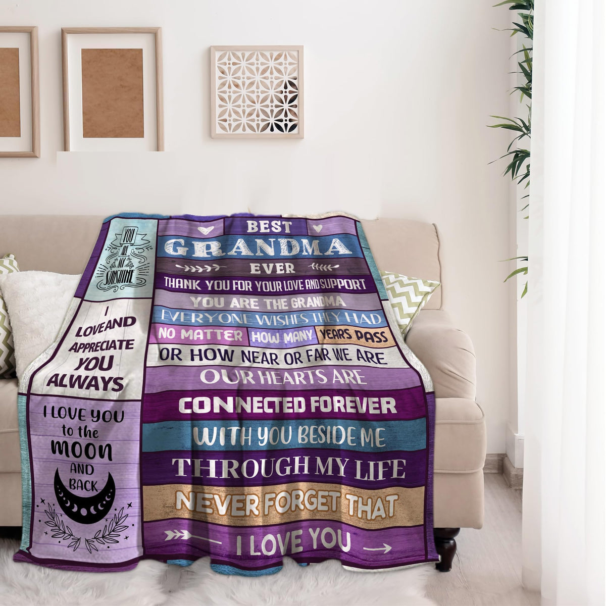 Ekpvgit grandma blanket soft texture highlights plush warmth for cozy evenings