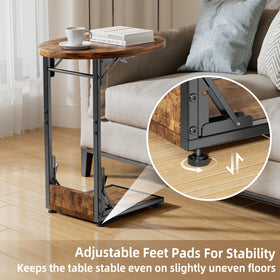 Elbourn sturdy table with adjustable feet for stable placement