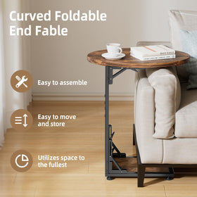 Elbourn space-saving design slides under sofa for easy storage