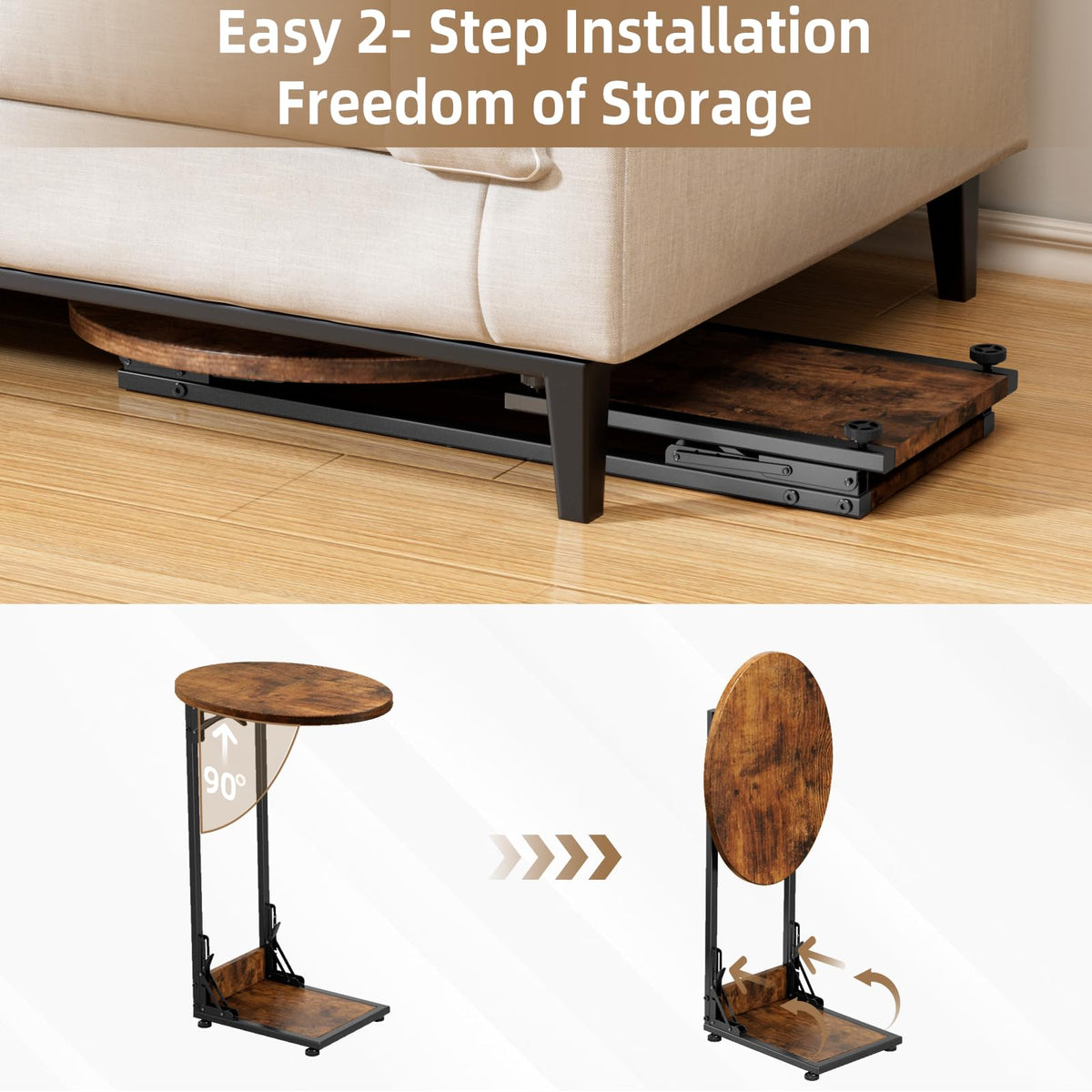 Elbourn vintage wood finish blends with classic decor