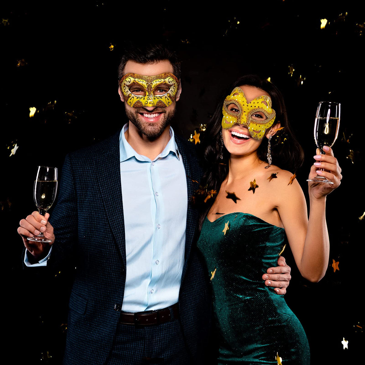 Elcoho Halloween cosplay party masks ideal for imaginative costumes.