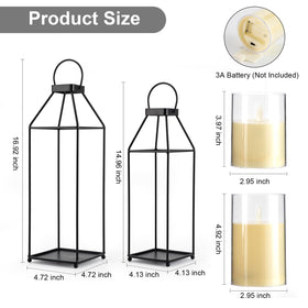 ELEATTRUN lanterns arrive as a stylish, gift-ready two-pack.