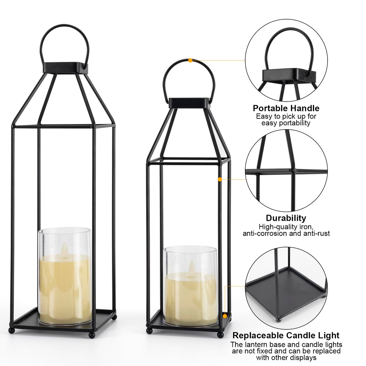 ELEATTRUN LED candles are removable for table décor and gifts.