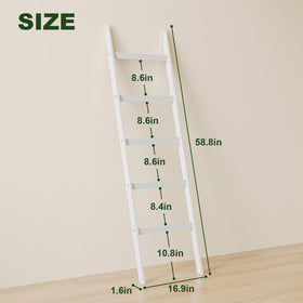 EleganfurHony towel rack with five tiers supports towels and blankets.