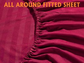 Elegant Comfort damask stripe pattern adds understated luxury to your bedding