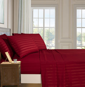 Elegant Comfort fitted sheet with deep pockets fits queen mattresses securely