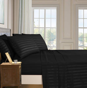 Elegant Comfort 6-piece sheet set fitted sheet with deep pockets fits up to 16 inches
